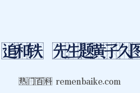 追和铁厓先生题黄子久图是什么意思的图片